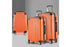 Wanderlite 3pc Luggage Trolley Travel Set Suitcase Carry On TSA Lock Hard Case Lightweight Orange