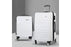 Wanderlite 2pc Luggage Trolley Set Suitcase Travel TSA Carry On Hard Case Lightweight White