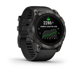 Garmin Epix Pro Gen 2 Sapphire Edition Smartwatch - Carbon Gray DLC Titanium/Black Band - 51 mm