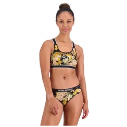 Mons Royale Stella X-Back Womens Bra - Logo Black - L