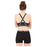 Mons Royale Stella X-Back Womens Bra - Logo Black - L