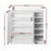 Artiss Shoe Rack Cabinet 21 Pairs Adjustable Shelves White Clair