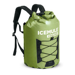 IceMule Pro 23L Large Waterproof Backpack Cooler Bag - Olive Green