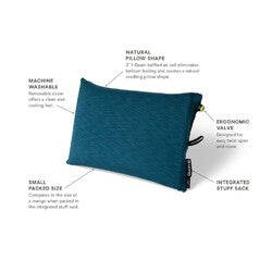 Nemo Fillo Camping Lightweight Camping Pillow - Abyss