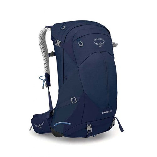 Osprey Stratos 34L Mens Hiking Daypack - Cetacean Blue