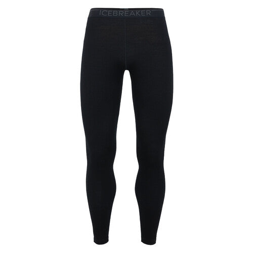 Icebreaker 260 Tech Mens Merino Thermal Leggings - Black - L