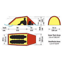 Hilleberg Anjan 2-Person 3-Season Lightweight Hiking Tent - Green