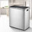 60L Dual Compartment Dustbin Stainless Steel Kitchen Garbage Rubbish Bin with Pedals