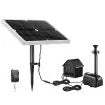 70W Solar Fountain Water Pump with Battery and LED Light for Birdbath Garden Pool