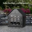 70W Solar Fountain Water Pump with Battery and LED Light for Birdbath Garden Pool