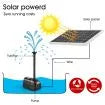 50W Solar Powered Fountain Water Pump for Birdbath Fish Pond Garden Pool