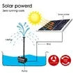 100W Solar Powered Fountain Water Pump for Birdbath Fish Pond Garden Pool