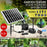 50W Solar Fountain Water Pump with Battery and LED Light for Birdbath Garden Pool