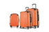 Wanderlite 3pc Luggage Trolley Travel Set Suitcase Carry On TSA Lock Hard Case Lightweight Orange