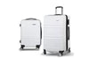 Wanderlite 2pc Luggage Trolley Set Suitcase Travel TSA Carry On Hard Case Lightweight White