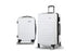 Wanderlite 2pc Luggage Trolley Set Suitcase Travel TSA Carry On Hard Case Lightweight White