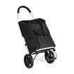 Foldable Aluminium Shopping Cart Trolley Bag Dolly w/ Wheels Black