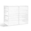 Large Acrylic Bakery Cake Display Cabinet Donuts Cupcake Pastries 4-Tier 5mm Thick