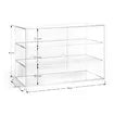 Cupcake Display Cabinet Acrylic Cake Bakery Shelf Unit Case 4 Tier Stand Model Donut Pastry Toy Showcase 5mm Thick Transparent