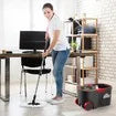 Spin Rotating Mop and Bucket Set Dr Fussy 360 Degree with Wheels and 4 Microfibre Mop Heads