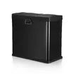 48L Dual Compartment Pedal Bin Kitchen Recycling Waste Bins Coated Steel Black