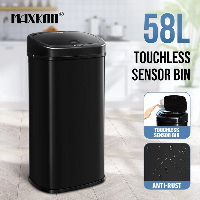 50L Pedal Rubbish Bin Compost Kitchen Recycling Waste Trash Garbage Can Food Outdoor Indoor Garden Home Dustin Container