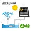 Solar Panel Powered Water Fountain Garden Features Outdoor Bird Bath 4 Tiers With Led Light