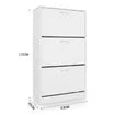 Artiss Shoe Rack Cabinet 21 Pairs Adjustable Shelves White Clair