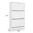 Artiss Shoe Rack Cabinet 21 Pairs Adjustable Shelves White Clair