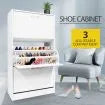 Modern 3-Drawer Shoe Cabinet Shoe Organizer Rack