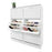 Wood Shoe Cabinet 54 Pairs Shoe Rack White with 6 Compartments