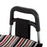 Multi Terrain Aluminium Shopping Trolley Foldable Cart Waterproof Nylon Bag Tri-Wheel Black