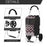 Foldable Aluminium Shopping Trolley with Bags Dolly Grocery Cart on Wheels Black