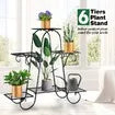 Black Plant Stand 3 Tiers Metal Hanging Pot Holder Flower Shelf Outdoor Indoor Corner Planter Garden Storage Rack Large