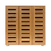 Wooden Shoe Storage Cabinet Shoe Rack Shelf Organiser for 30 Pairs Shoes Oak Colour