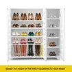 4 Tier Wooden Shoe Storage Cabinet Shoe Rack Shelf Organiser for 30 Pairs Shoes White