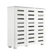 4 Tier Wooden Shoe Storage Cabinet Shoe Rack Shelf Organiser for 30 Pairs Shoes White