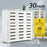 4 Tier Wooden Shoe Storage Cabinet Shoe Rack Shelf Organiser for 30 Pairs Shoes White