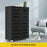 4 Tier Wooden Shoe Storage Cabinet Shoe Rack Shelf Organiser for 20 Pairs Shoes Black