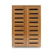 4 Tier Wooden Shoe Storage Cabinet Shoe Rack Shelf Organiser Cupboard for 20 Pairs Shoes