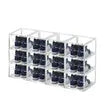 12PCS Shoe Storage Box Sneaker Display Cases ABS Plastic Boxes Stackable Organiser Transparent