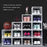 12PCS Shoe Storage Box Sneaker Display Cases ABS Plastic Boxes Stackable Organiser Transparent