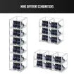 6PCS Shoe Storage Box Sneaker Display Cases ABS Plastic Boxes Stackable Organiser Transparent