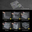 6PCS Shoe Storage Box Sneaker Display Cases ABS Plastic Boxes Stackable Organiser Transparent