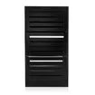 Black Wooden Shoe Cabinet Rack Shelf Organiser w/3 Drawers 45 Pairs Shoes Storage