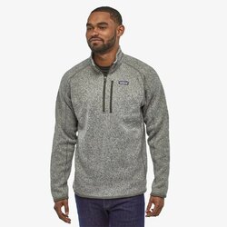 Patagonia Better Sweater Mens 1/4 Zip Fleece Pullover - Stonewash - L