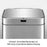 75L Dual Rubbish Bin Recycling Kitchen Waste Trash Garbage Can Motion Sensor Stainless Steel Silver