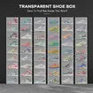 24PCS Shoe Box Sneaker Storage Display Case Clear Plastic Boxes Organiser Stackable Extra Large x2