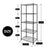 5-Tier Metal Plant Stand Planter Flower Display Rack Multifunctional Storage Shelf Black