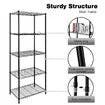 5-Tier Metal Plant Stand Planter Flower Display Rack Multifunctional Storage Shelf Black